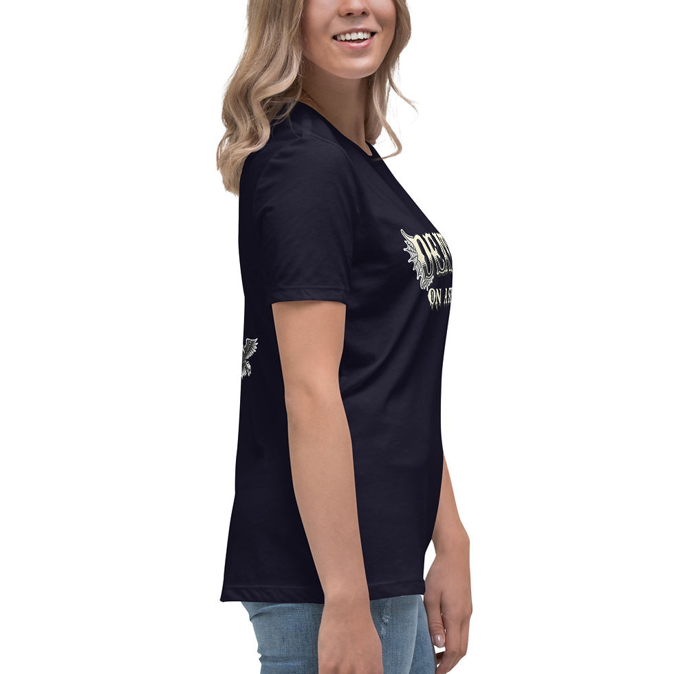 Thumbnail: SKULL FLOWERS Women's Relaxed T-Shirt