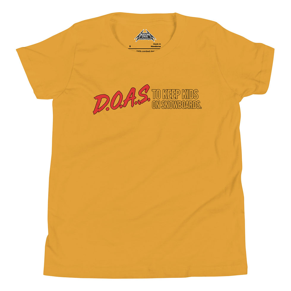 Thumbnail: ON SNOWBOARDS Youth Short Sleeve T-Shirt