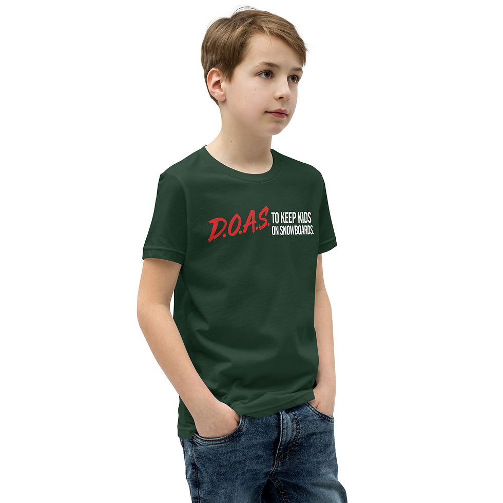 Thumbnail: KEEP KIDS ON SNOWBOARDS Youth Short Sleeve T-Shirt