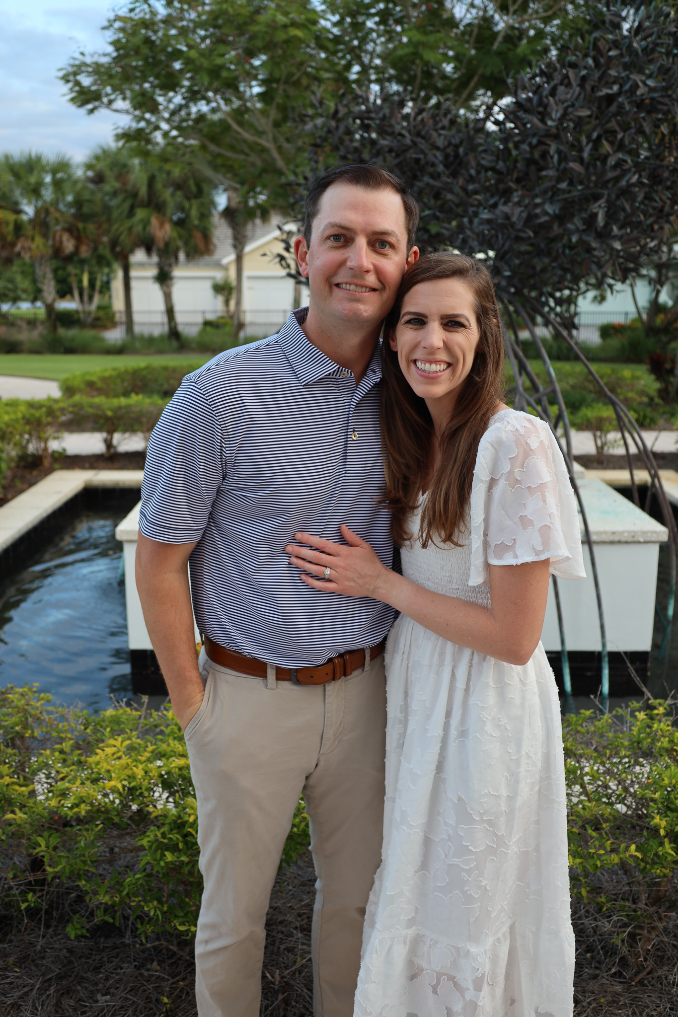 Scott and Brandi together outdoors