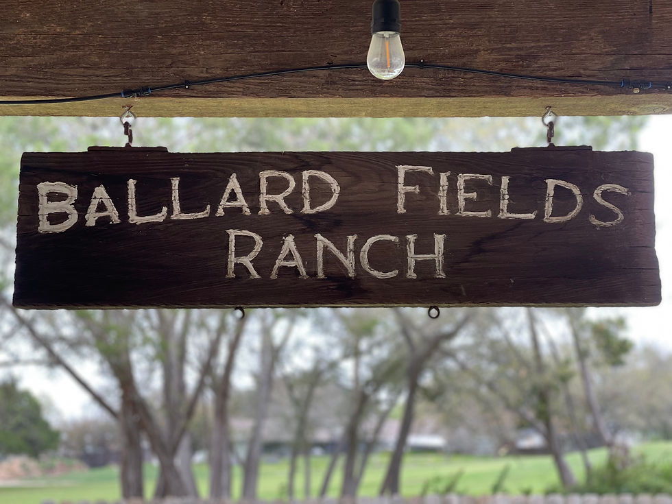 Ballard Field Ranch Sign