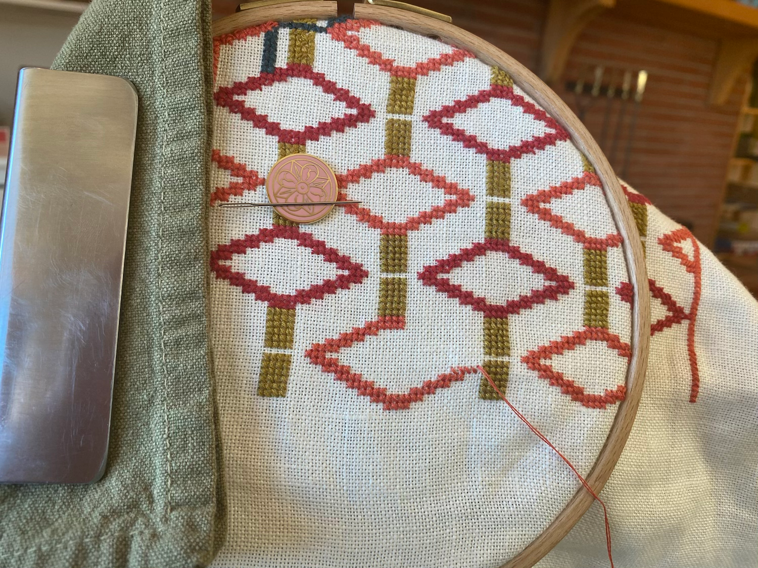 When You Are Merrily Stitching Along … content media