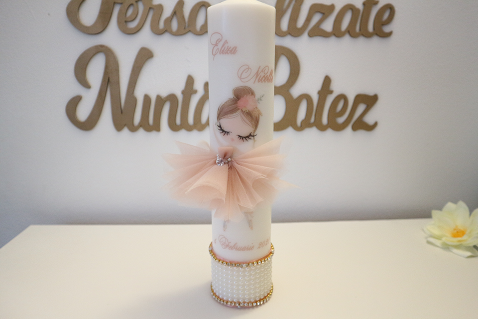 Lumanare de botez 3D - Model 3