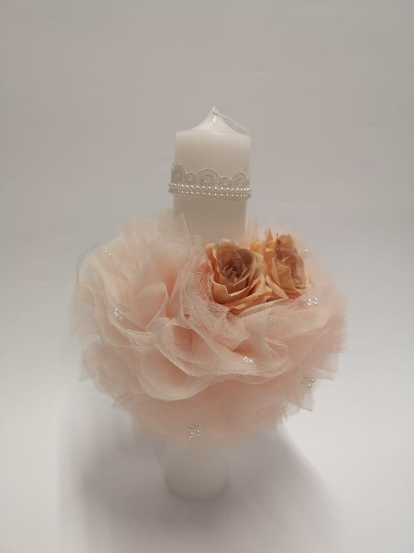 Miniatură: Lumanare de botez nepersonalizata - Model 5
