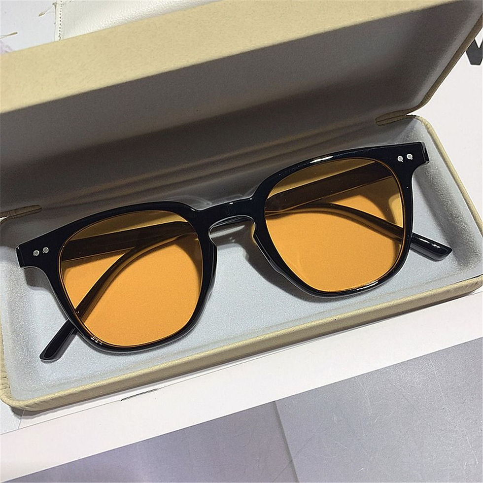 Thumbnail: Vintage Square Sunglasses Women's Fashion Oversized Sunglasses Men Shades Black 