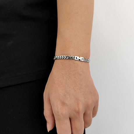 Thumbnail: nMen Bracelet Classic Stainless Steel 6-12mm