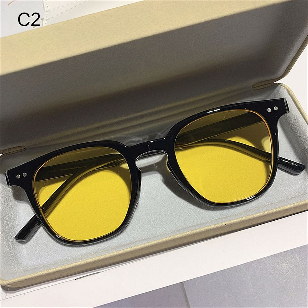 Thumbnail: Vintage Square Sunglasses Women's Fashion Oversized Sunglasses Men Shades Black 