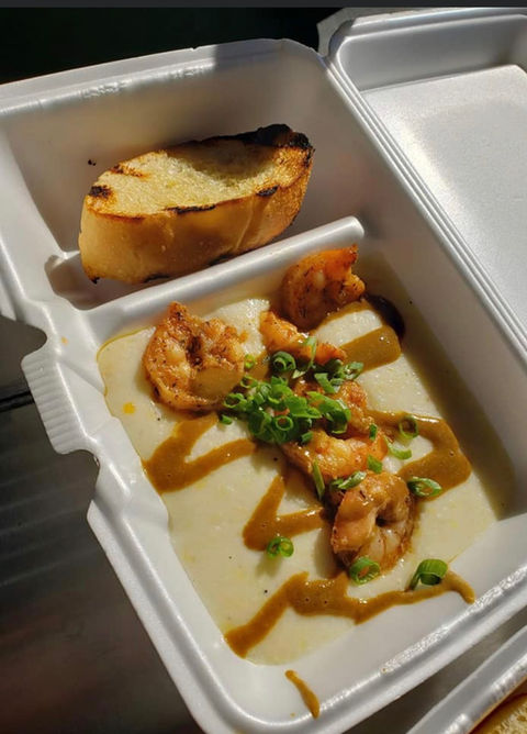 New Orleans BBQ Shrimp & Grits by The Creole Cockpit