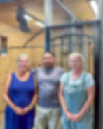 Teresa Carpenter, Liberato Guzman and Tina Rivers manage the Aviary for Mr. Fritch.