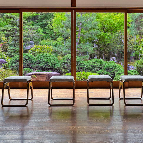 Meditation room at the Sokushu-In Temple, Kyoto Japan