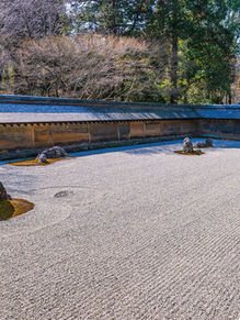 Ryoan-ji Hojo Teien rock garden