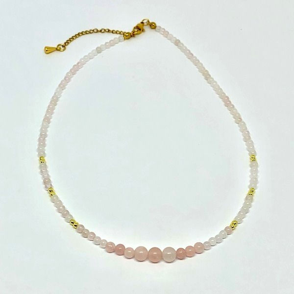 Miniatura: Collar de Cuarzo Rosa y Hematite