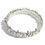 Thumbnail: Stretchy Beach Life Bangle Bracelet Silver