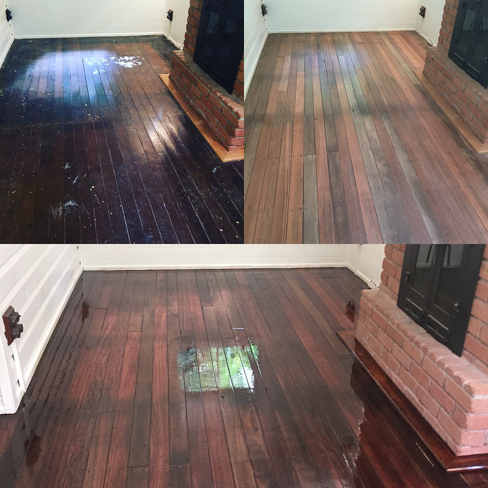 Before adn After Floor Sanding Floor