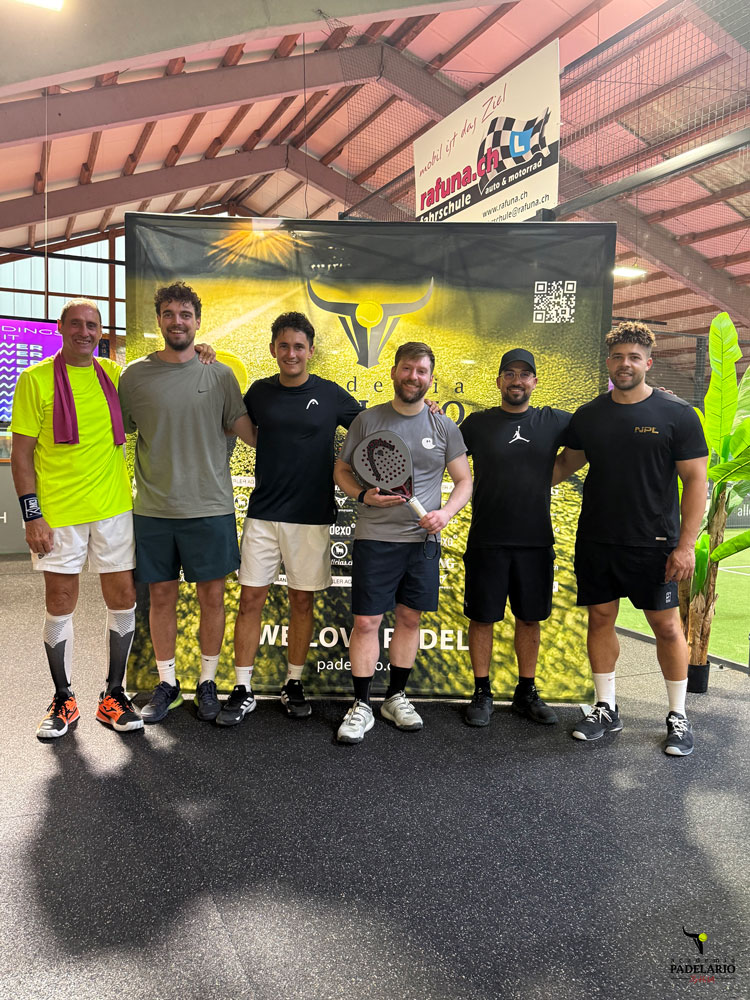 Bestplatzierte des Padel-Turniers