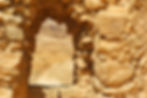 A window on the Judean desert from Masada fortress