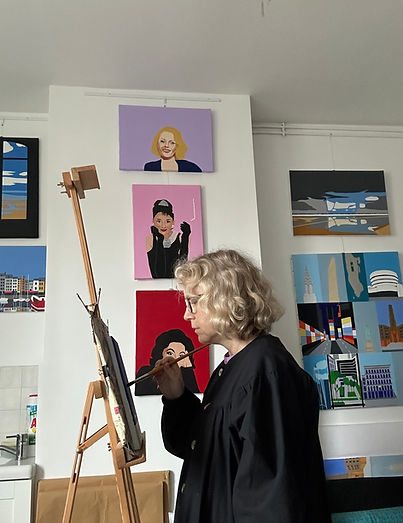 peinture-Odile Raoul-atelier Gobelins