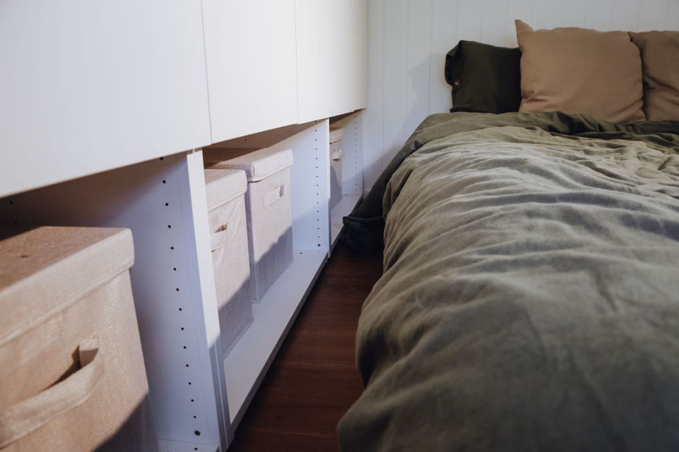 Main bedroom with storage