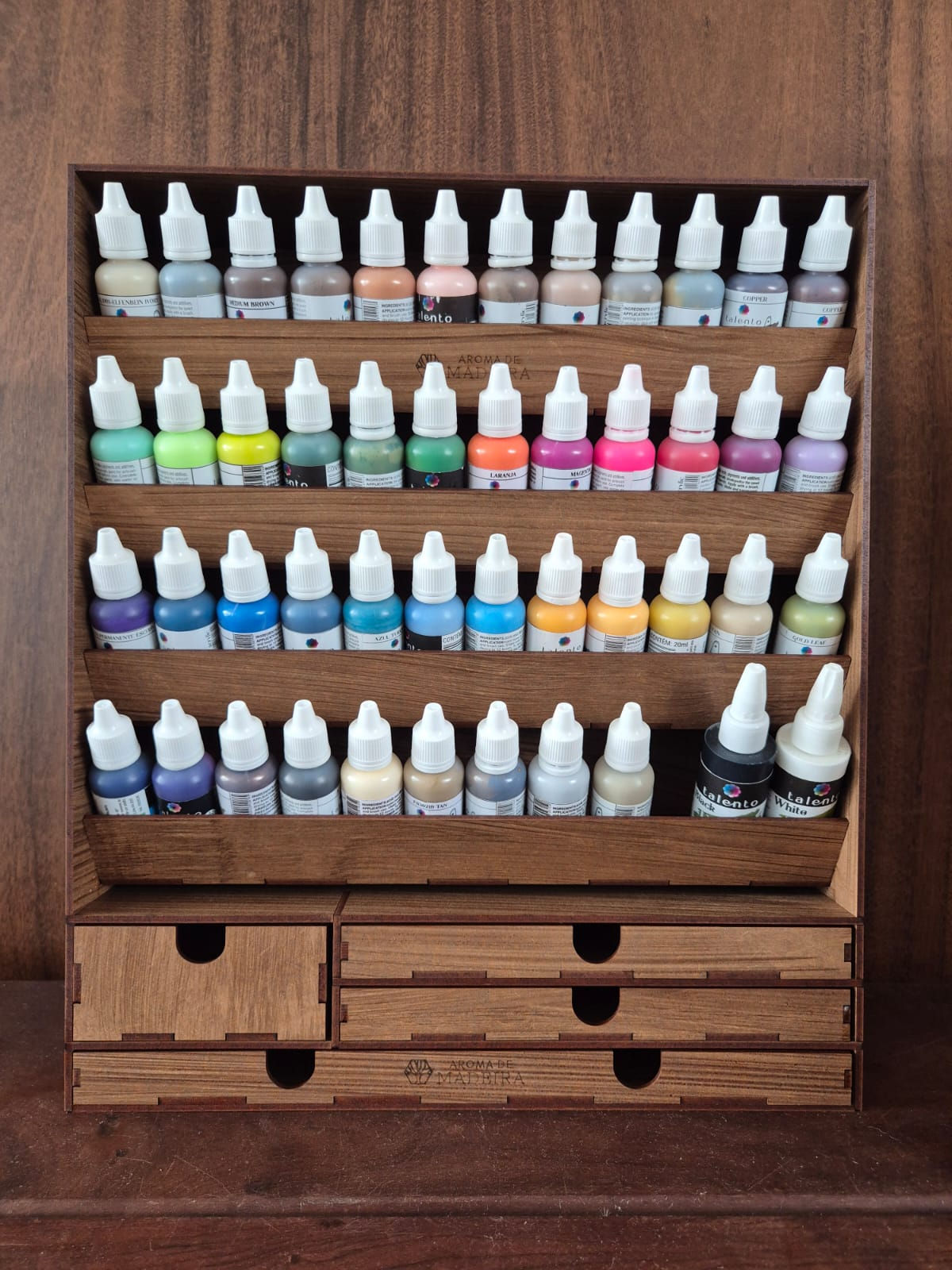 Estante para Tintas Média com Gavetas