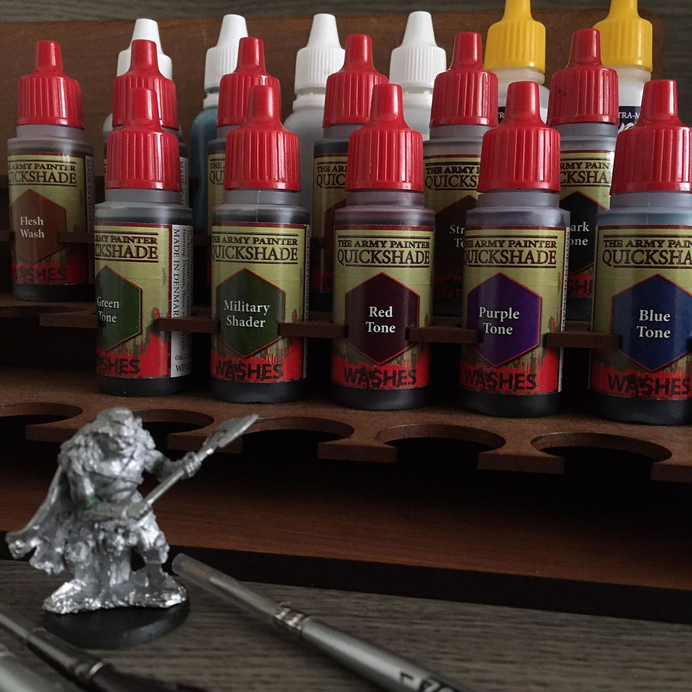 Miniatura: Rack organizador de tintas para pintura de miniaturas.