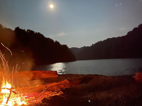 Midnight at the lake