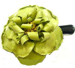 Leather Flower for hair Clips-g6
