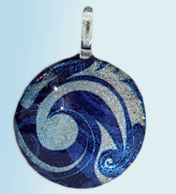 Hand blown Glass Pendant-918