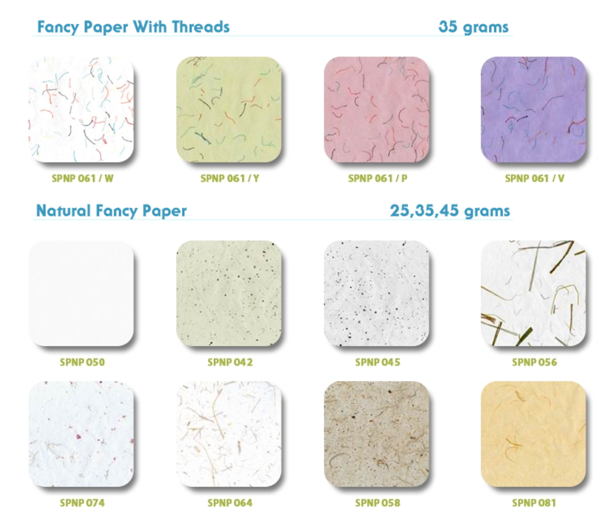 Sample Mulberry Paper by machine
