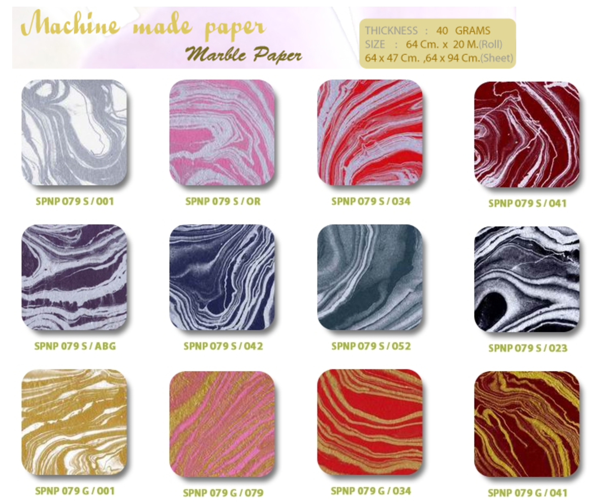 Sample Mulberry Paper by machine