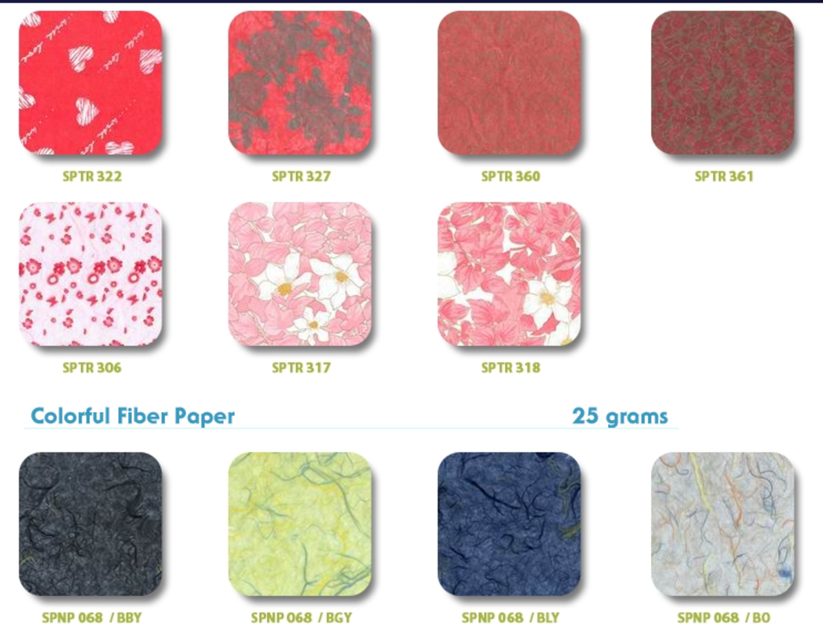 Sample Mulberry Paper by machine