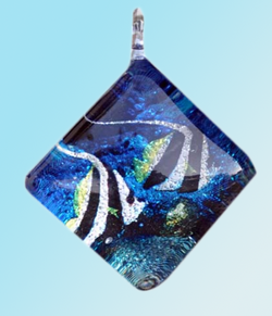 Hand blown Glass Pendant-911