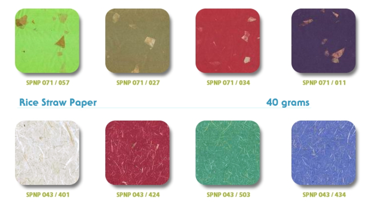 Sample Mulberry Paper by machine