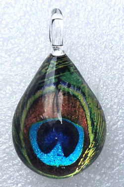 Hand blown Glass Pendant-925