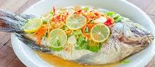 ปลานึ่งมะนาว-Pla nueng manoa
