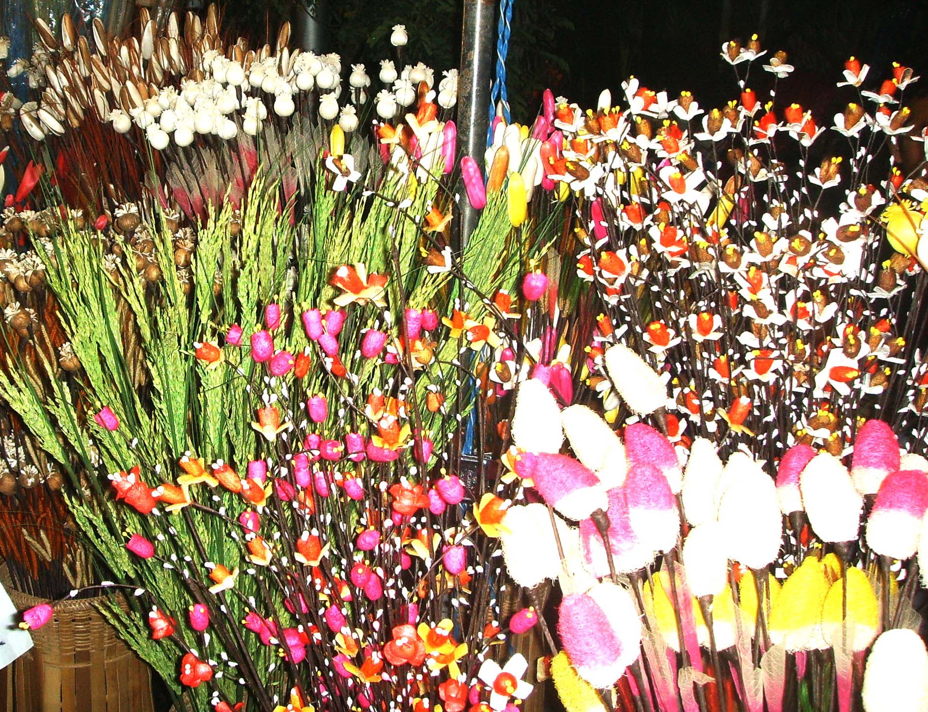 Flower made from nature material-