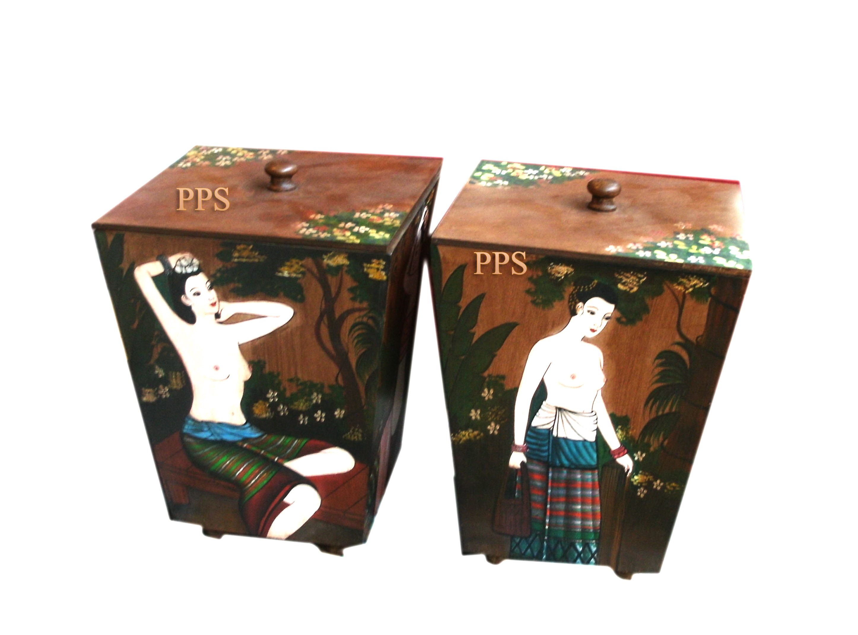 Trash Bin box painted