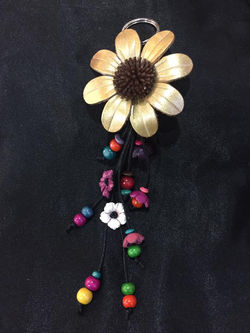 Leather Flower bag hanger-PS-LFH010