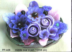 Flower candle set - Lavender Collection