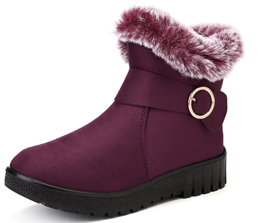 Women Warm Comfy Cotton Plush Zipper