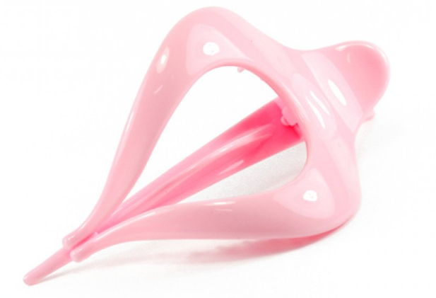 Hair clip none painted RC-185-ใบโพธิ์L