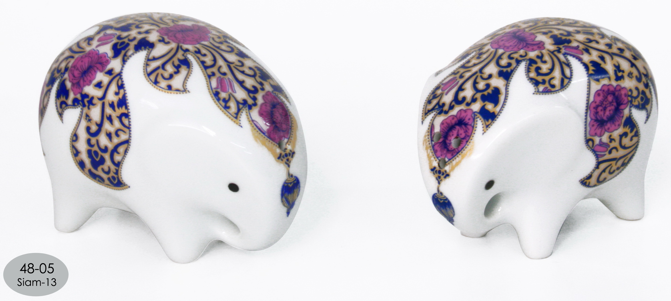 Elephant Ceramic Vase-19