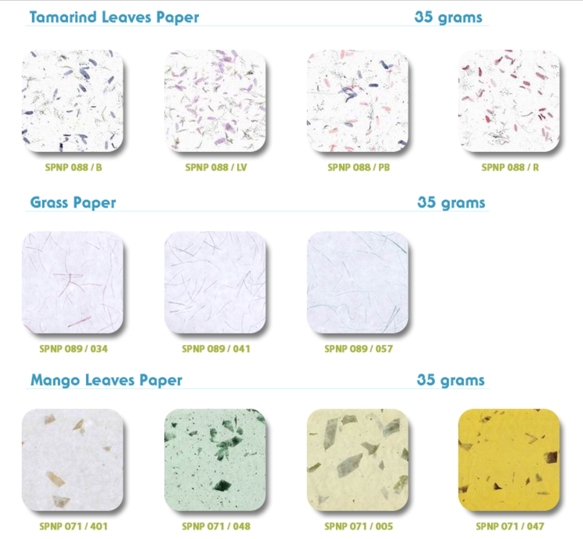 Sample Mulberry Paper by machine
