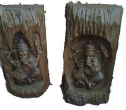 Ganesha Wood Carved