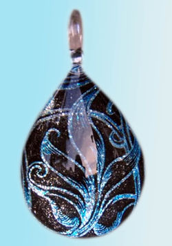 Hand blown Glass Pendant-932
