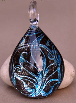 Hand blown Glass Pendant-97