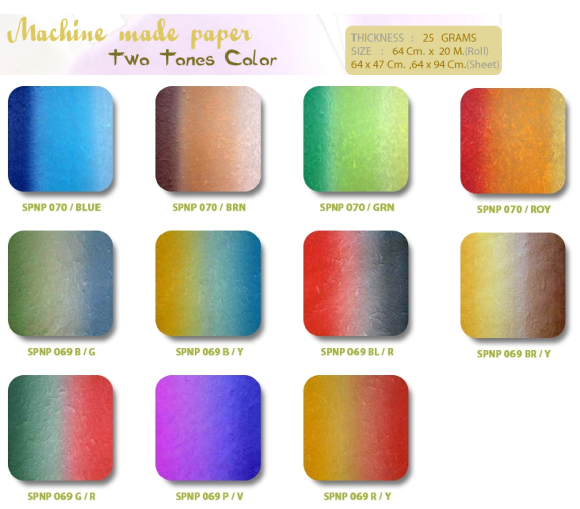 Sample Mulberry Paper by machine