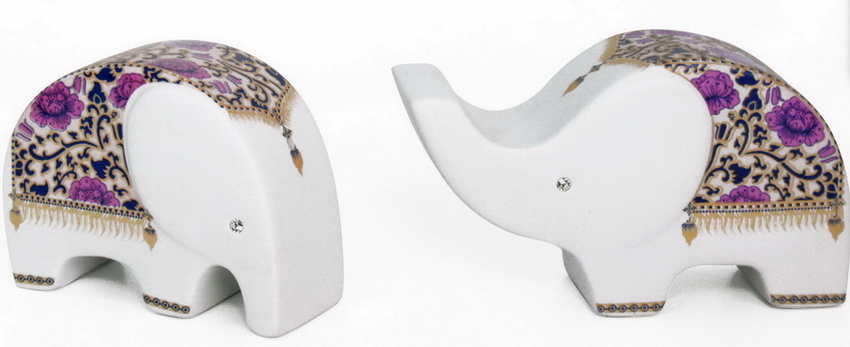 Elephant Ceramic Vase-24