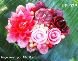 Flower candle set - Pink Fuchsia Collection