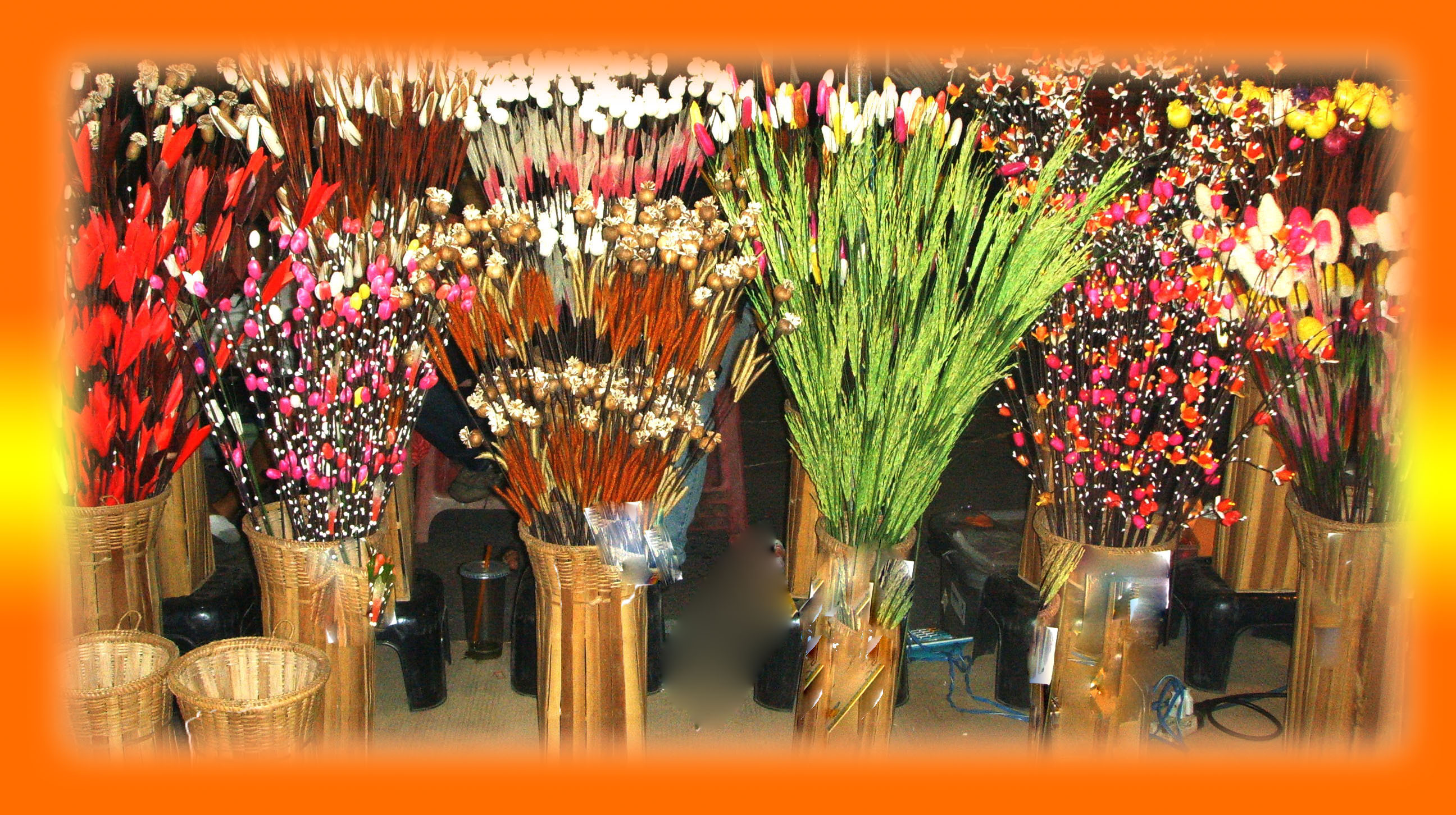 Flower made from nature material-111