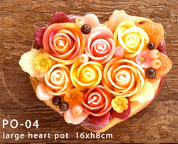 Flower candle set - Orange-Yellow Collection